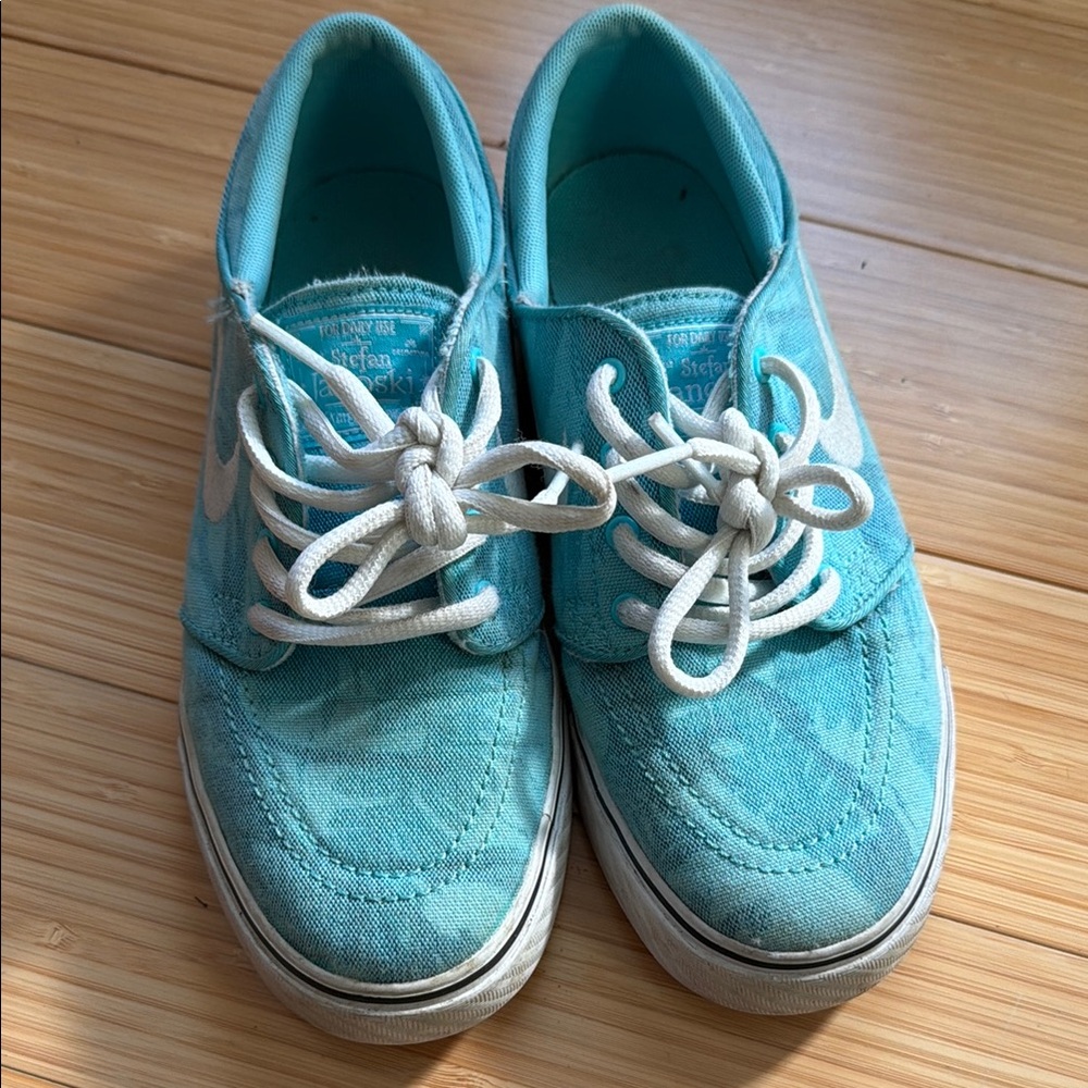 Nike SB Stefan Janoski Aqua Canvas Shoes youth 4.5